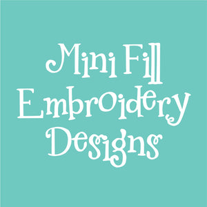 Mini Fill Embroidery Design