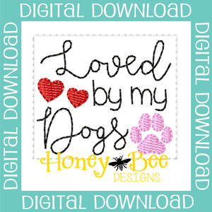 Loved by my Dogs Feltie File