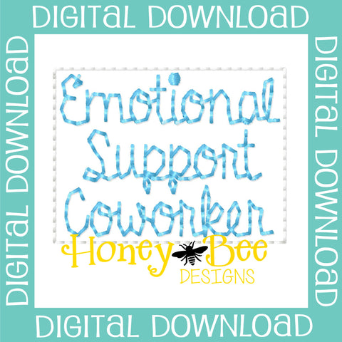Emotional Support Coworker Feltie File