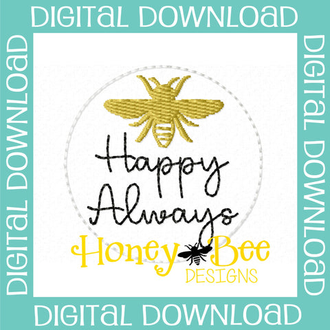 Bee Happy Always Feltie File