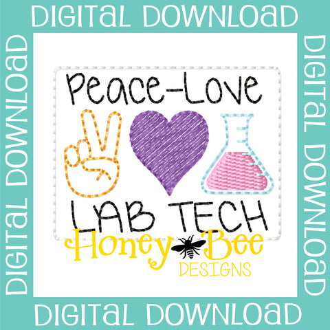 Peace Love Lab Tech Feltie File