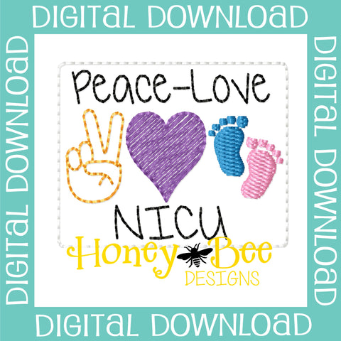 Peace Love NICU Feltie File